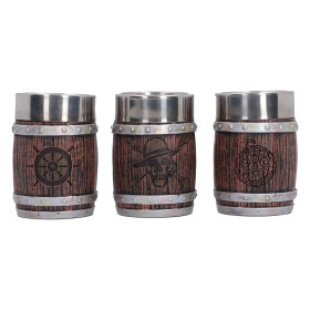 One Piece - Set de 3 Verres à Shot Barrel