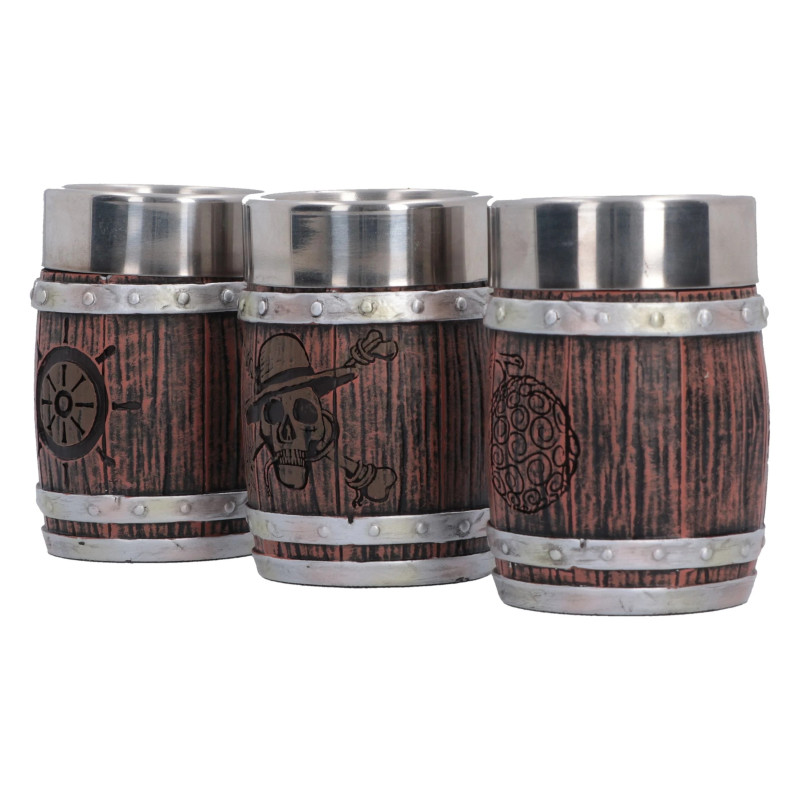 One Piece - Set de 3 Verres à Shot Barrel