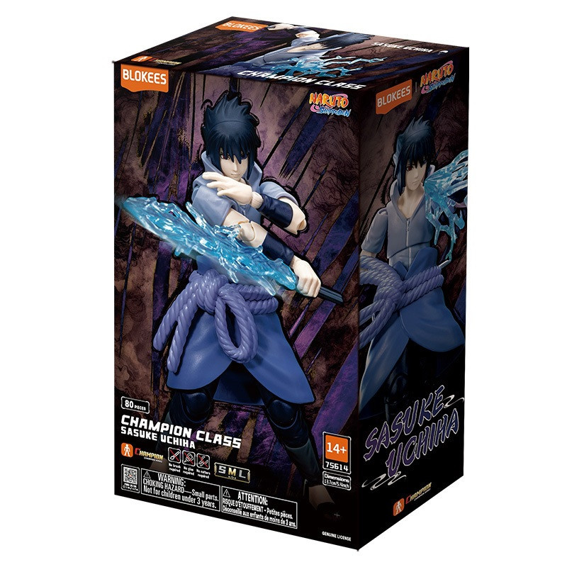 Naruto Shippuden - Model Kit Maquette Blokees Champion Class 04 Sasuke Uchiha