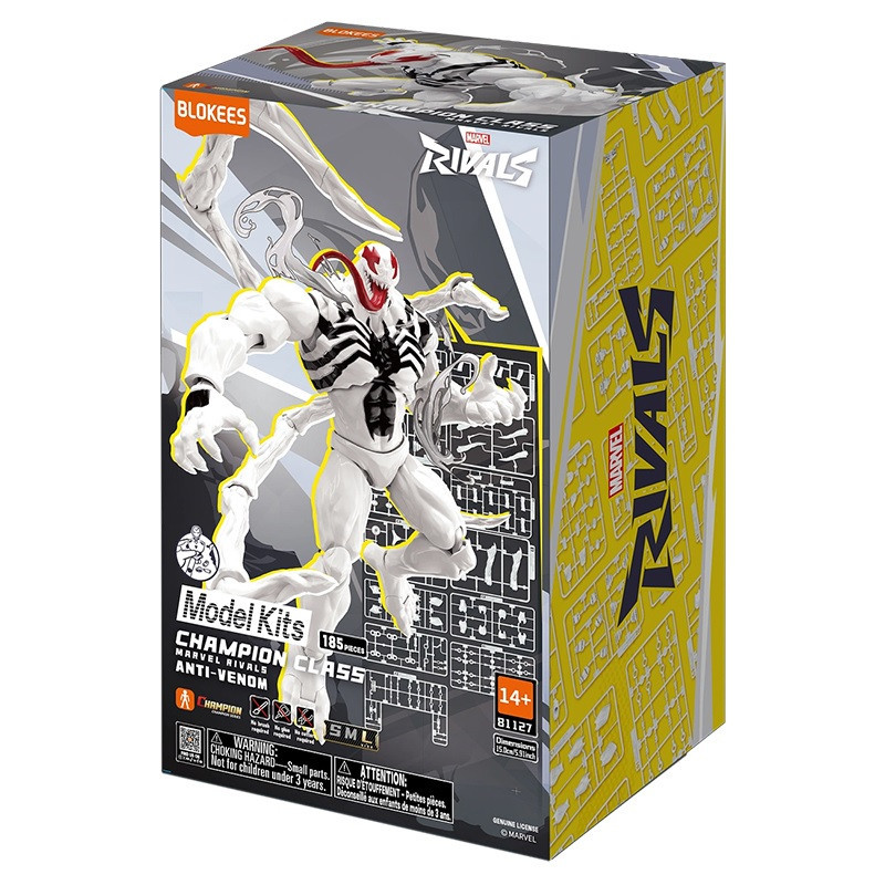 Marvel : Rivals - Model Kit Maquette Blokees Champion Class 15 Anti-Venom 15 cm