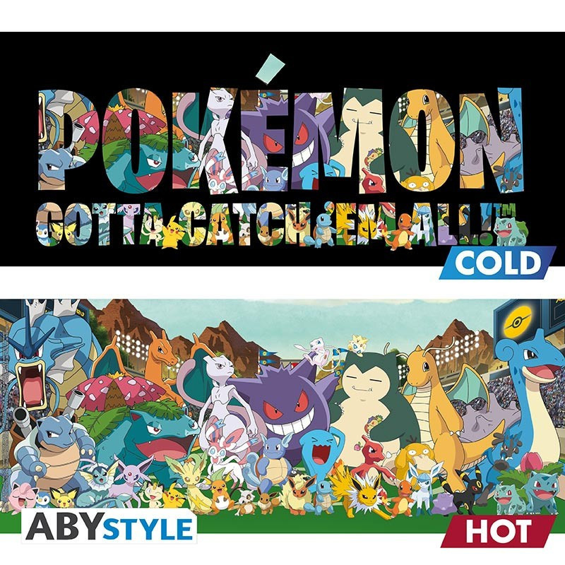 Pokémon - Mug thermo-réactif "Attrapez-les tous" 460 ml