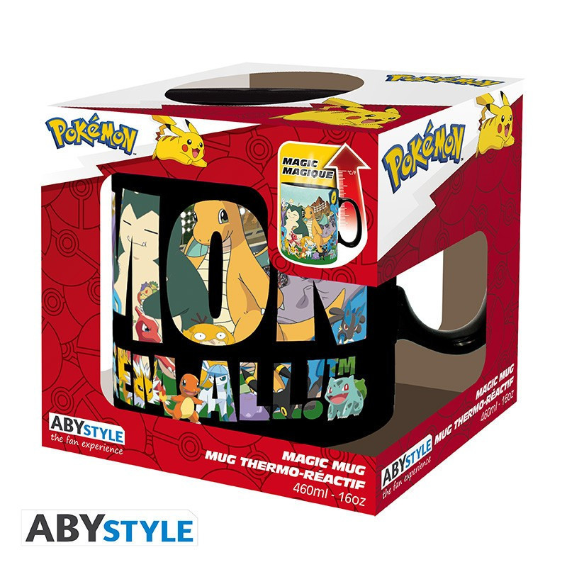 Pokémon - Mug thermo-réactif "Attrapez-les tous" 460 ml