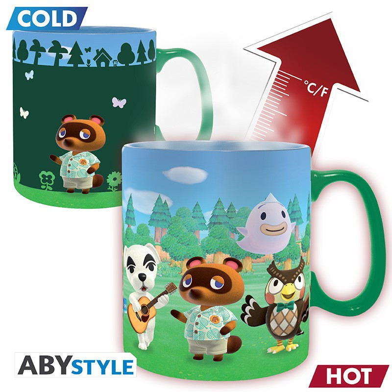 Animal Crossing - Mug thermo-réactif "Bienvenue sur l'île" 460 ml