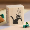 Kiki la Petite Sorcière - Tampon en bois Jiji & stylo plume 30x35x20 mm
