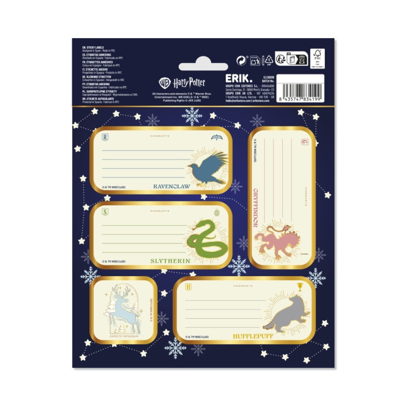 Harry Potter - Etiquettes Adhésives Premium Noël - Erik