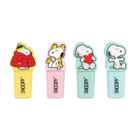 Peanuts - Set de 4 Surligneurs Snoopy avec Topper - Erik