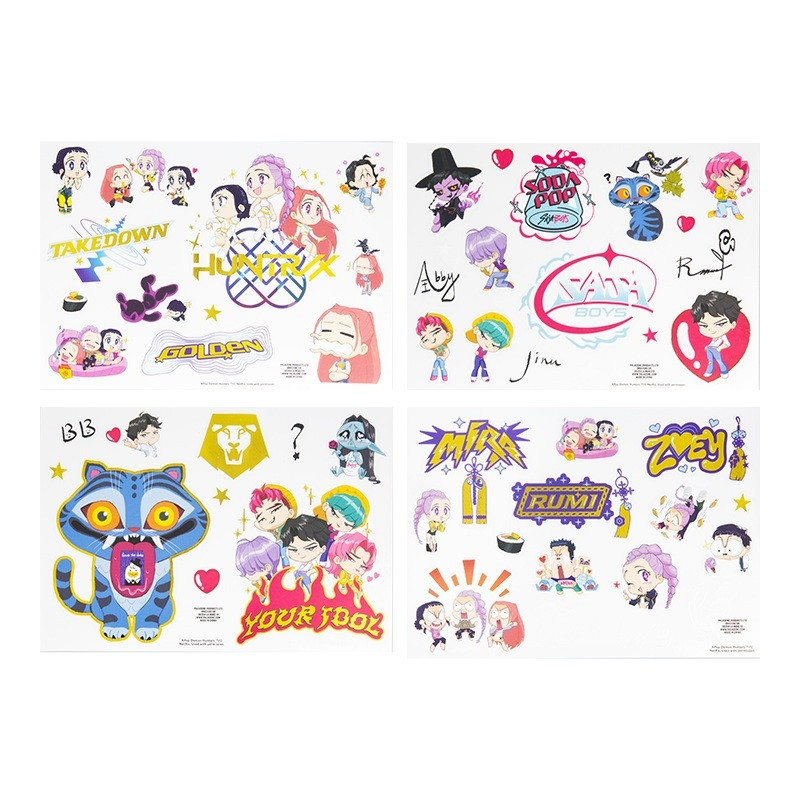Kpop Demon Hunters - Set de Stickers Gadget Decals – Paladone