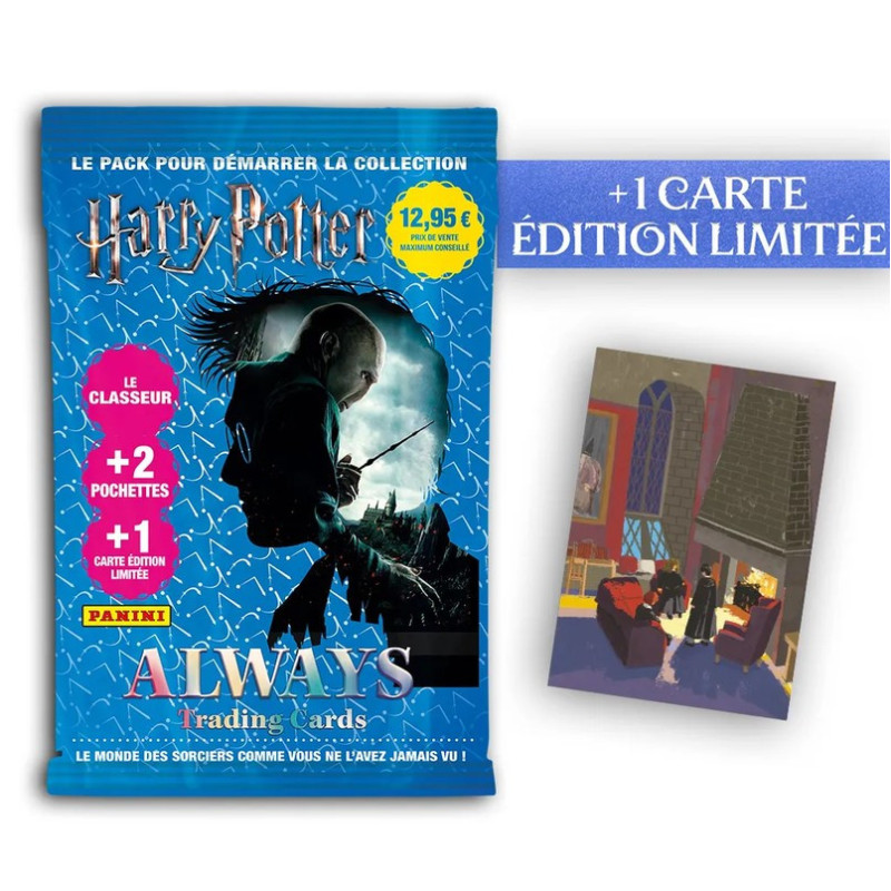 Harry Potter - Panini Pack de Démarrage (1 Classeur + 2 Boosters + 1 Carte Ed. Limitée)