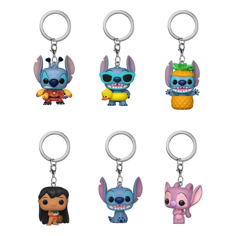 Disney : Lilo & Stitch - Mystery Pocket Pop! Porte-clés    1 EXEMPLAIRE ALEATOIRE