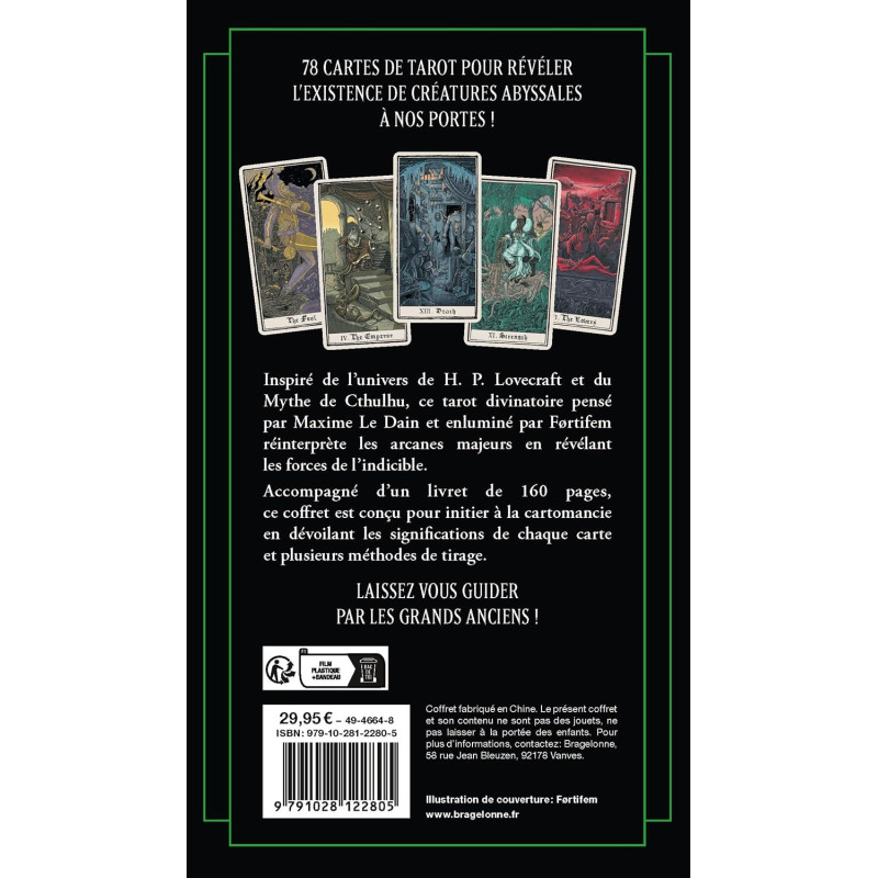 Cthulhu - Tarot divinatoire Lovecraft Cthulhu - Bragelonne