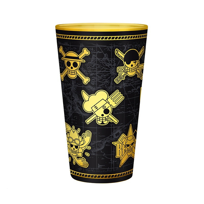 One Piece - Verre XXL Premium Gold Skulls 400 ml
