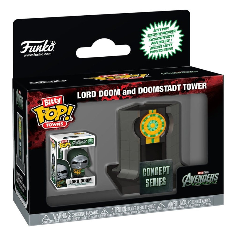 Marvel : Avengers Doomsday - Bitty Pop! Town - Lord Doom & Doomstadt Tower