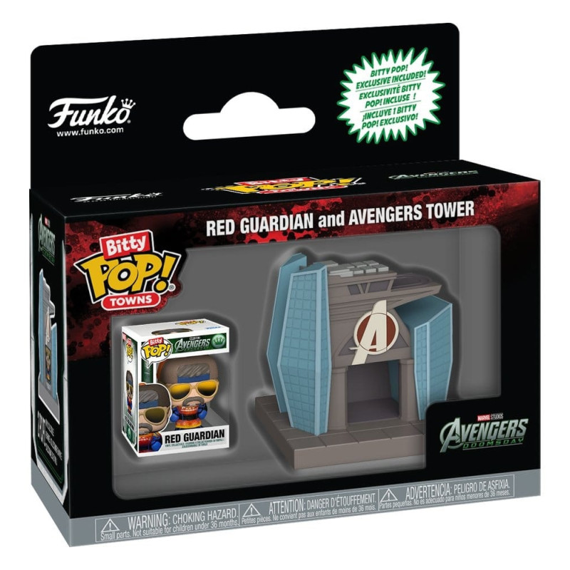 Marvel : Avengers Doomsday - Bitty Pop! Town - Red Guardian & Avengers Tower