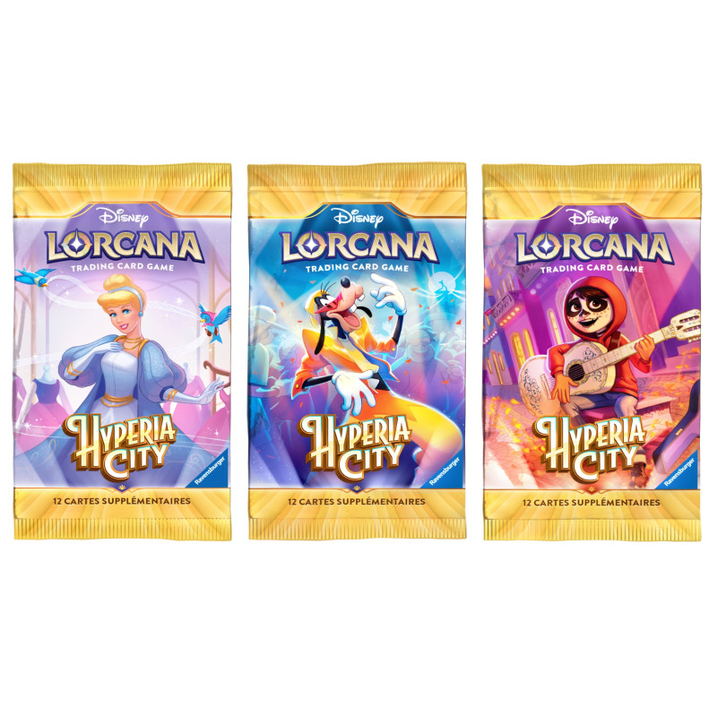 Disney : Lorcana - Chapitre 14 - Hyperia City - FR Trading Cards Booster 1 MODELE ALEATOIRE