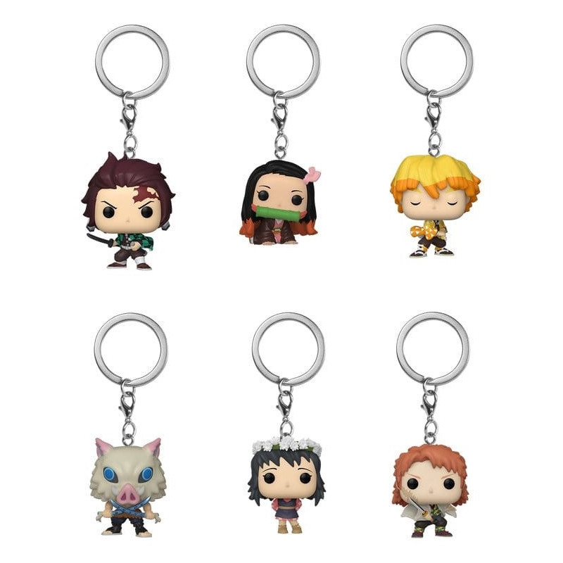 Demon Slayer (Kimetsu no Yaiba) - Mystery Pocket Pop! Porte-clés  1 EXEMPLAIRE ALEATOIRE