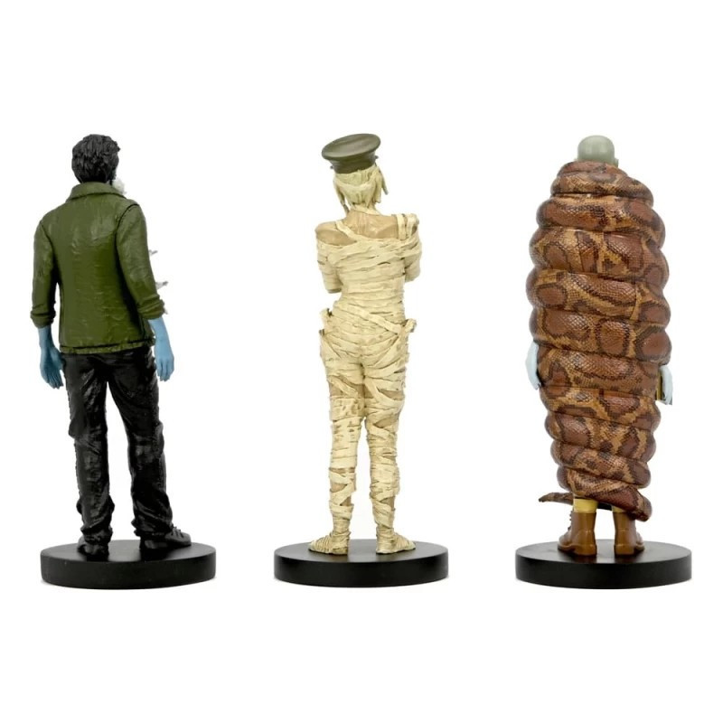 Beetlejuice Beetlejuice - Pack de 3 figurines Immigration Hall (Richard, Agent d'Immigration & Anaconda Man)