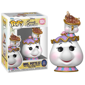 Disney : La Belle & La Bête - Pop! - Mme Samovar avec Zip (Mrs Potts & Chip) n°1824