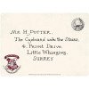 Harry Potter - Panneau métallique Letter