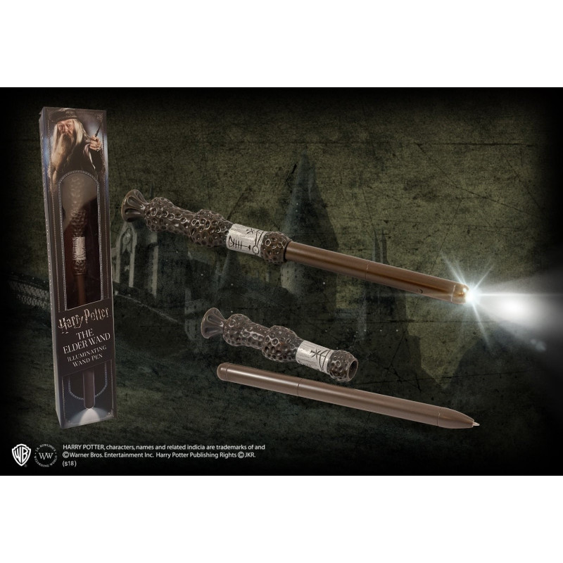 Harry Potter - Stylo baguette lumineux Dumbledore (Elder Wand)