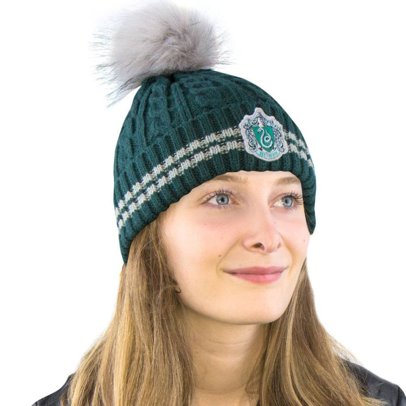 Harry Potter - Bonnet pompon Slytherin