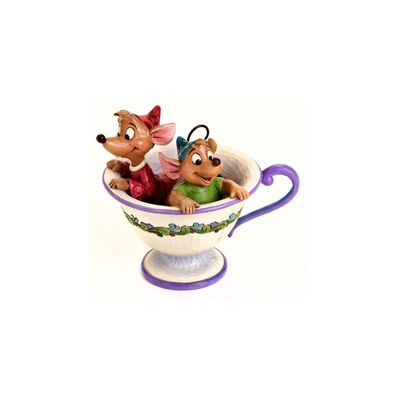 Disney - Traditions - Jaq and Gus in Tea Cup (Cinderella)
