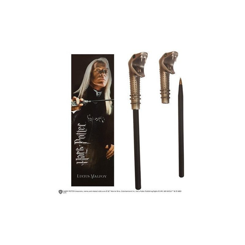 Harry Potter - Stylo baguette + marque-page Lucius Malfoy