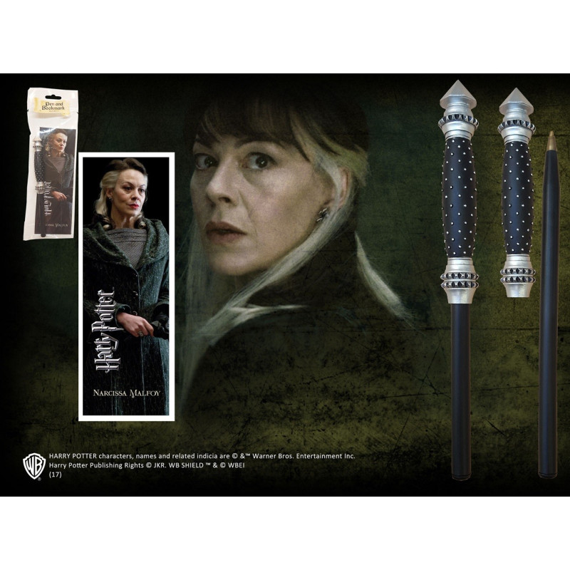 Harry Potter - Stylo baguette + marque-page Narcissa Malfoy