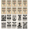 Harry Potter - Set de 20 cartes postales Ministry of Magic Proclamations and Wanted Posters