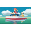 Ponyo sur la falaise - poster en bois laminé 37,5 x 20,5 cm