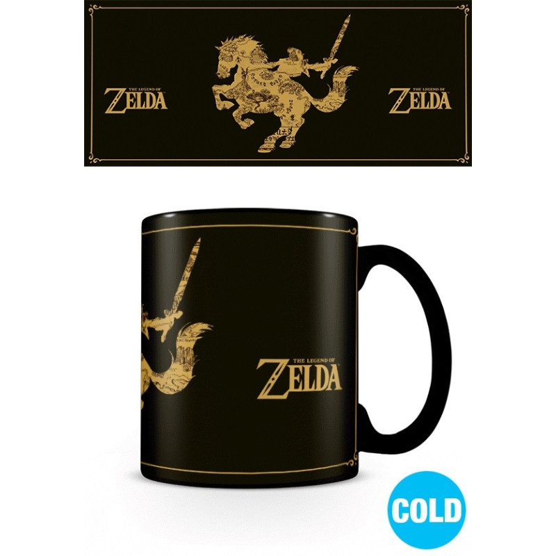 Zelda - Mug thermo-réactif Carte d'Hyrule