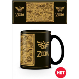 Zelda - Mug thermo-réactif Carte d'Hyrule