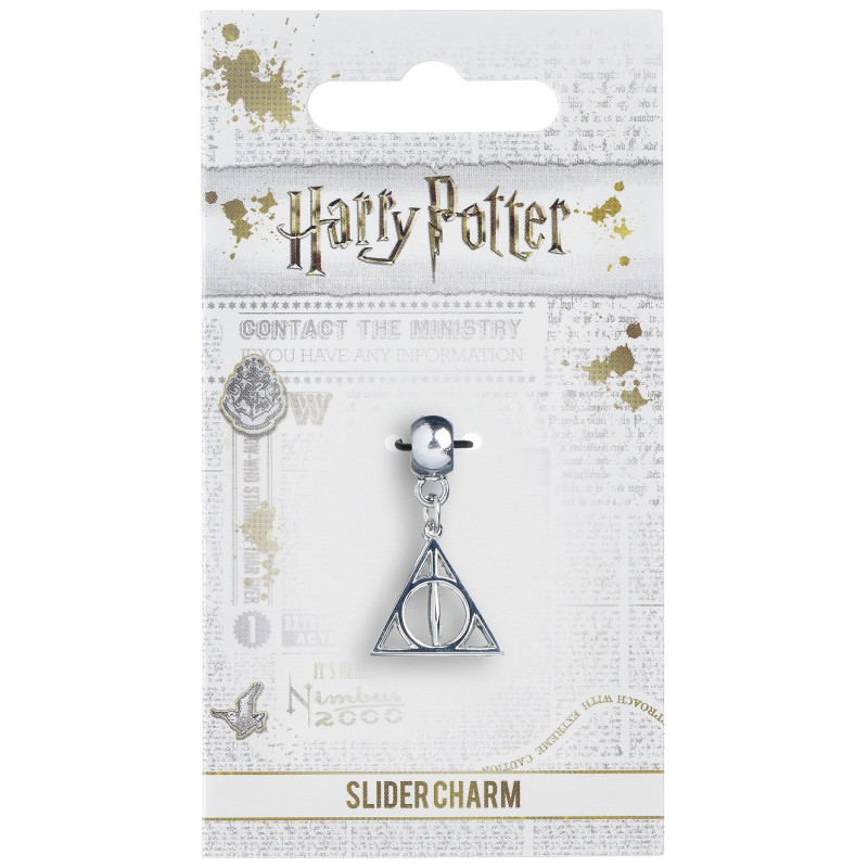 Harry Potter - Breloque plaqué argent Deathly Hallows