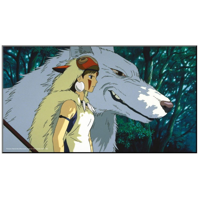 Mononoke Hime - poster en bois laminé 37,5 x 20,5 cm