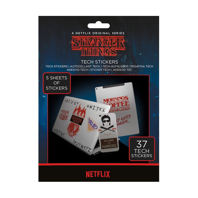 Stranger Things - Set de 37 tech stickers - Imagin'ères