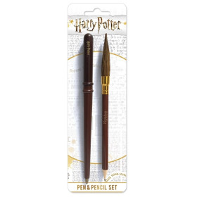 Harry Potter - Set stylo baguette et crayon Nimbus 2000