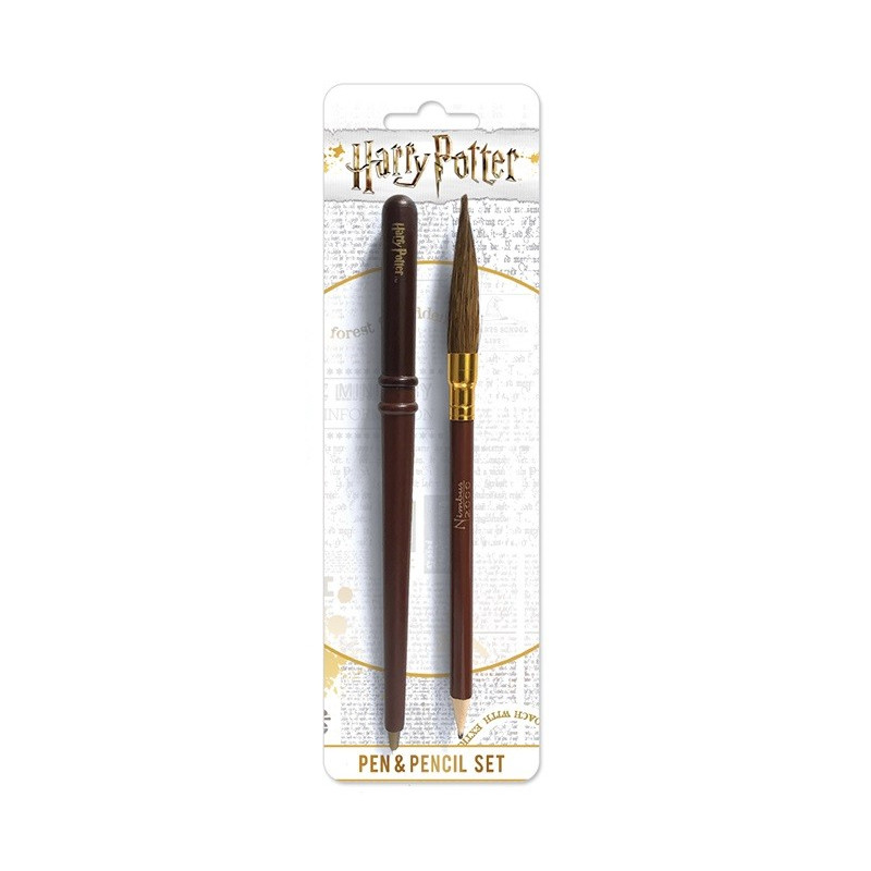 Harry Potter - Set stylo baguette et crayon Nimbus 2000