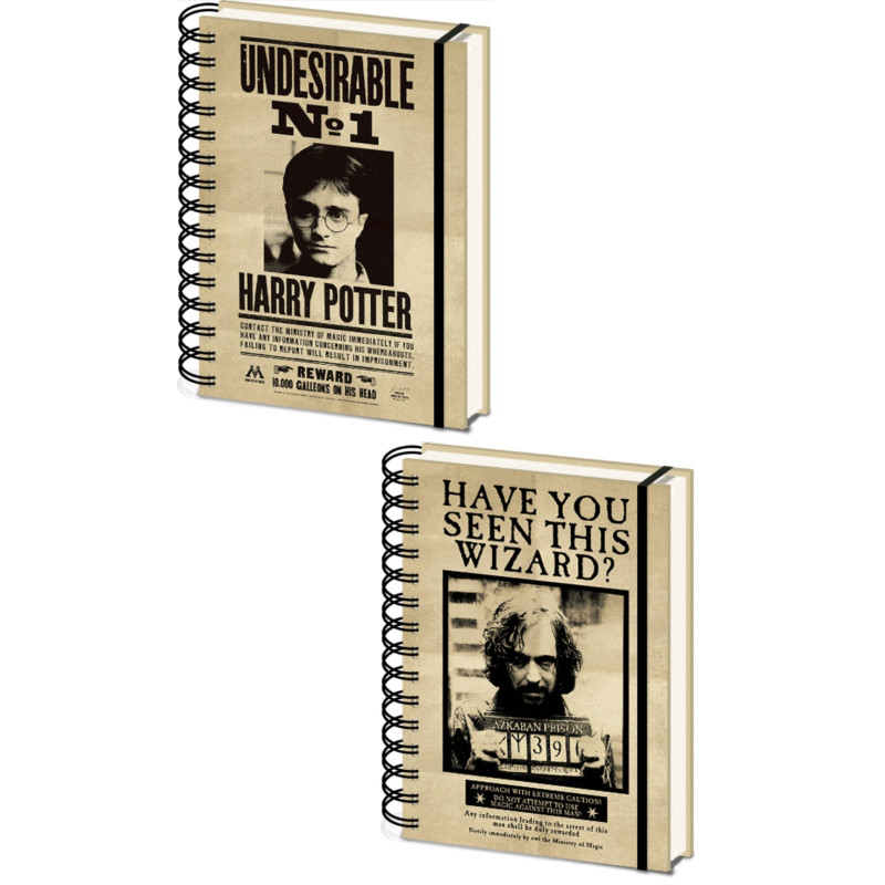 Harry Potter - Carnet spirales A5 couverture lenticulaire Harry & Sirius