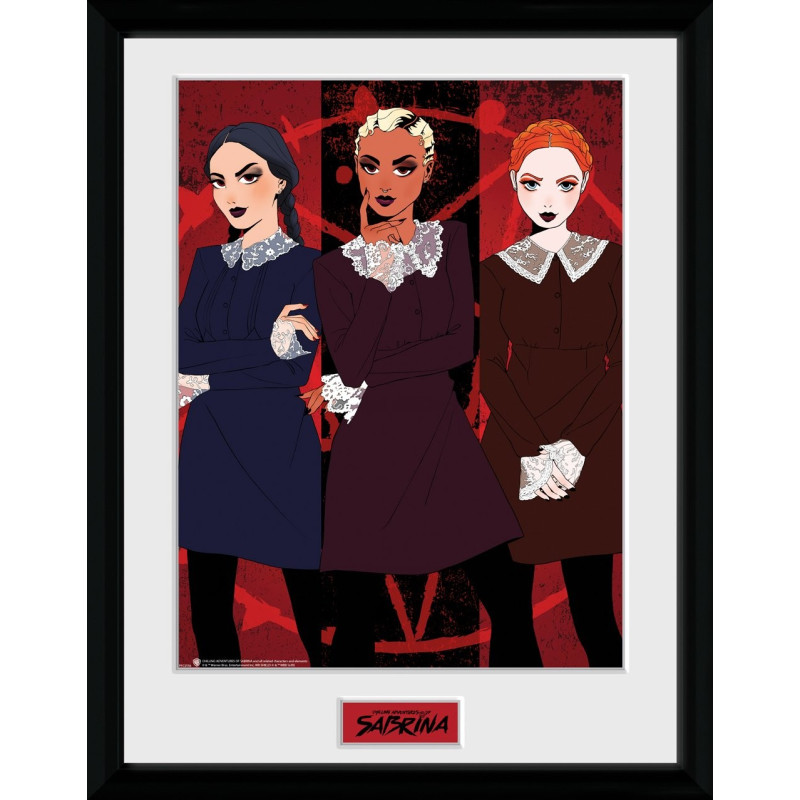 Sabrina - Poster encadré Weird Sisters 30 x 40 cm