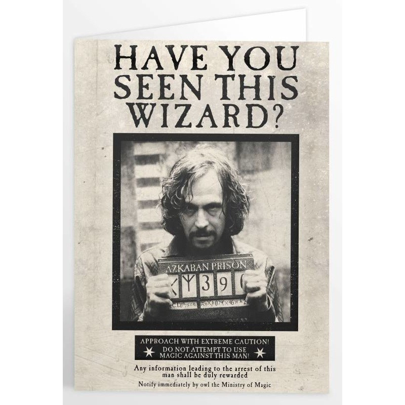Harry Potter - Carte de voeux lenticulaire Sirius Black