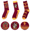 Harry Potter - 3 paires de chaussettes Gryffindor 37/46