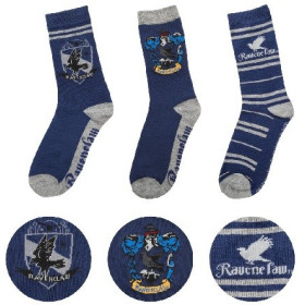 Harry Potter - 3 paires de chaussettes Ravenclaw 37/46