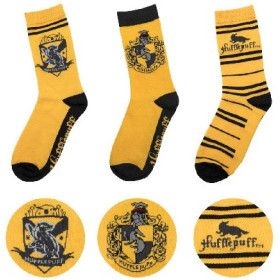 Harry Potter - 3 paires de chaussettes Hufflepuff 37/46