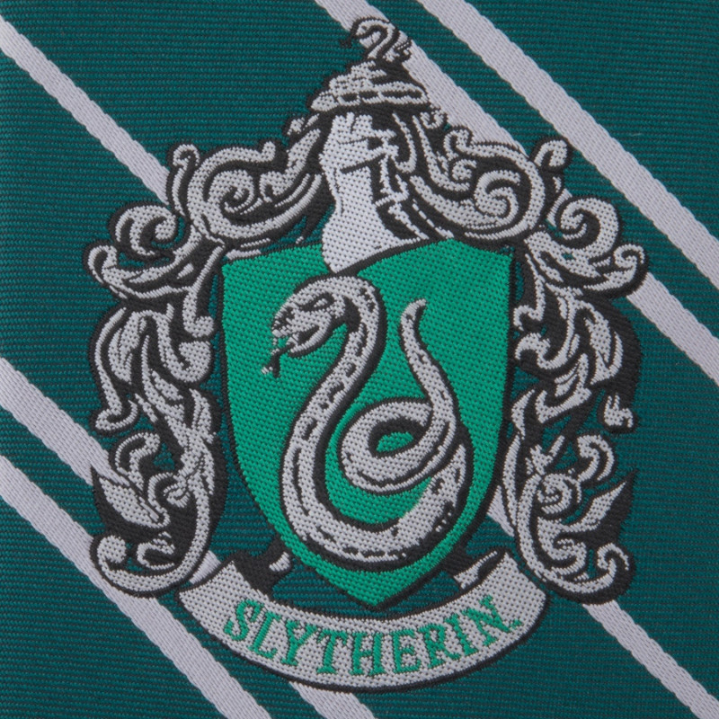 Harry Potter - cravate écusson tissé Slytherin