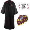 Harry Potter - Pack déguisement Gryffindor : robe de sorcier + cravate + 5 tatouages