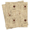 Harry Potter - 2 feuilles de papier cadeau Marauder's Map (50 x 70 cm)