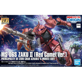 Gundam - HG 1/144 Zaku II Principality of ZEON Char Aznable's Mobile Suits Red Comet Ver.