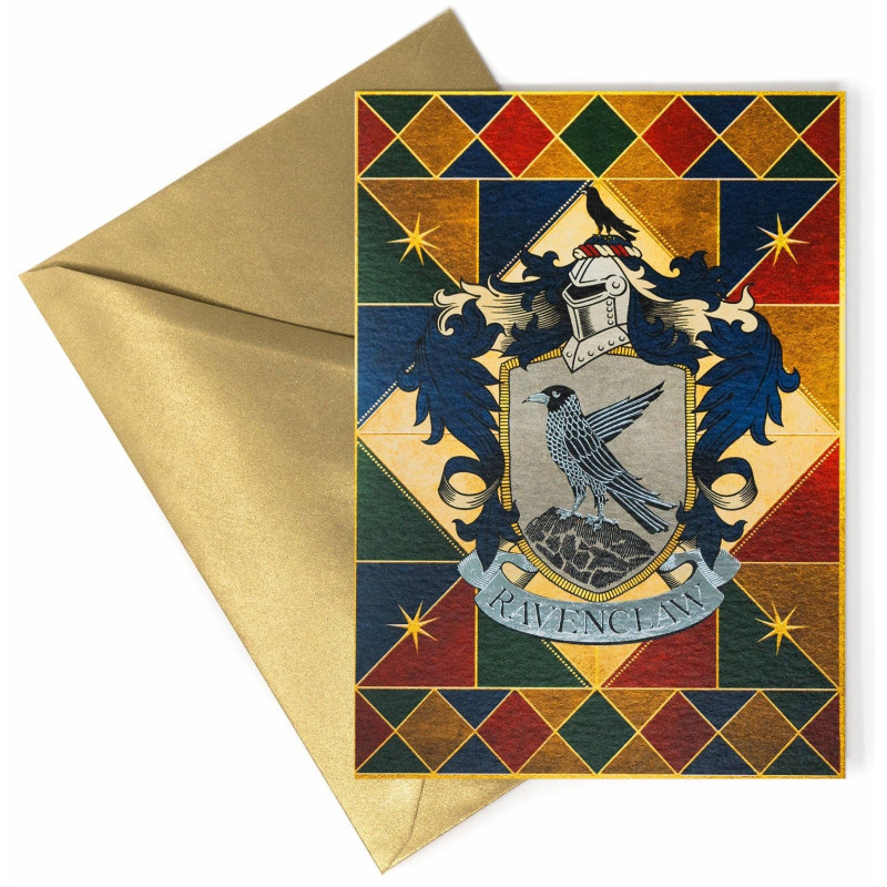 Harry Potter - Carte de voeux métallisée Ravenclaw