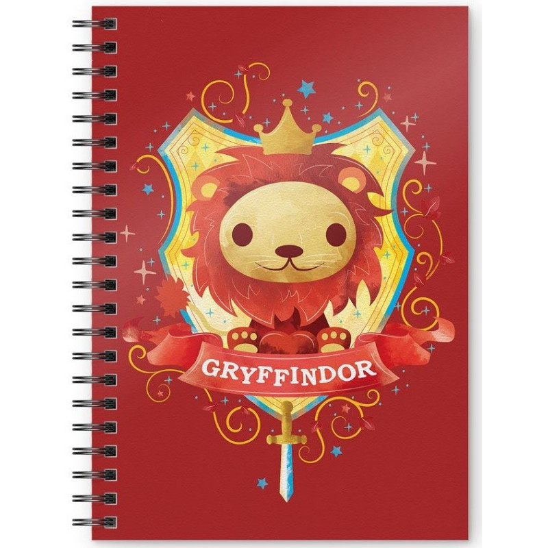 Harry Potter - Carnet A5 spirales Gryffindor