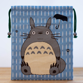 Mon voisin Totoro - Sac avec cordon Bleu Ciel Big Totoro