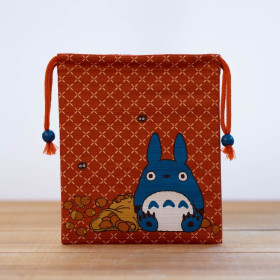 Mon voisin Totoro - Sac avec cordon orange Totoro bleu